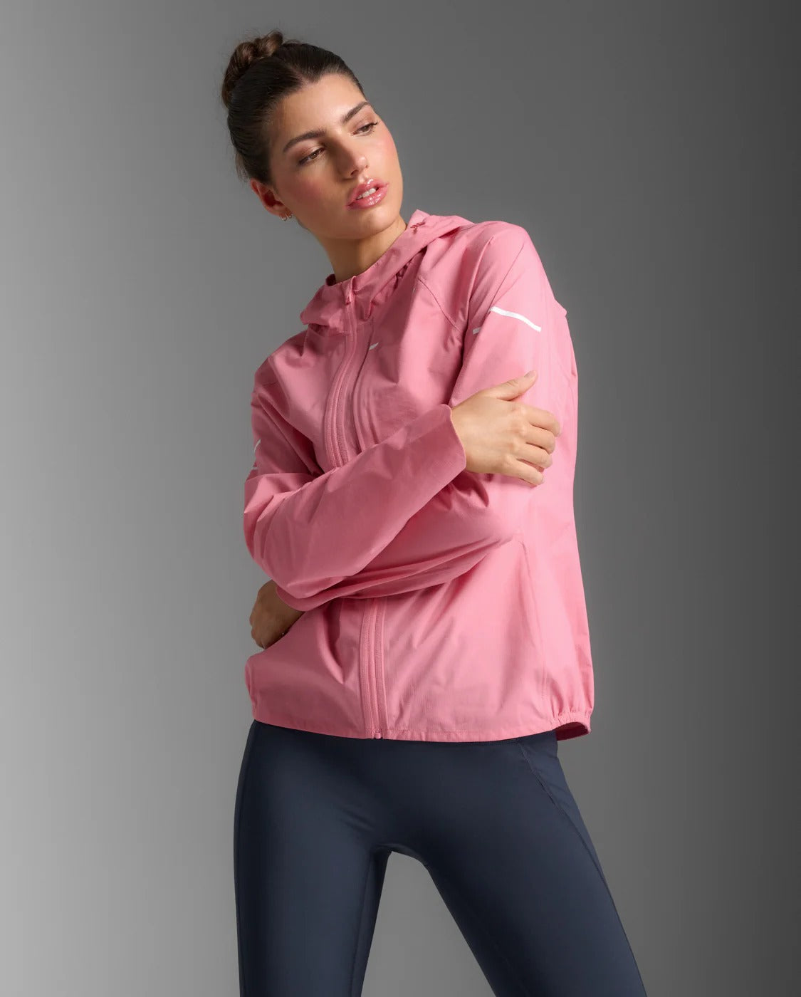 W Ignition Shield Waterproof Jacket 女士 防水保暖防護便攜收納全拉鍊連帽夾克|粉紅