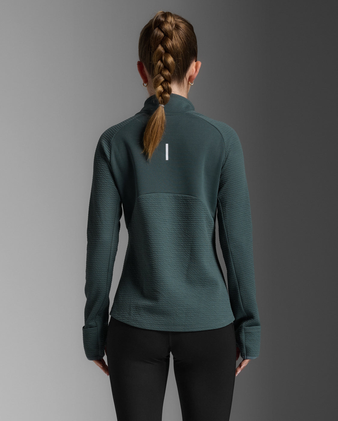 W Ignition Hyper-Haptic 1/4 Zip 女士 雙層舒適保暖機能短拉鍊長袖上衣 | 灰
