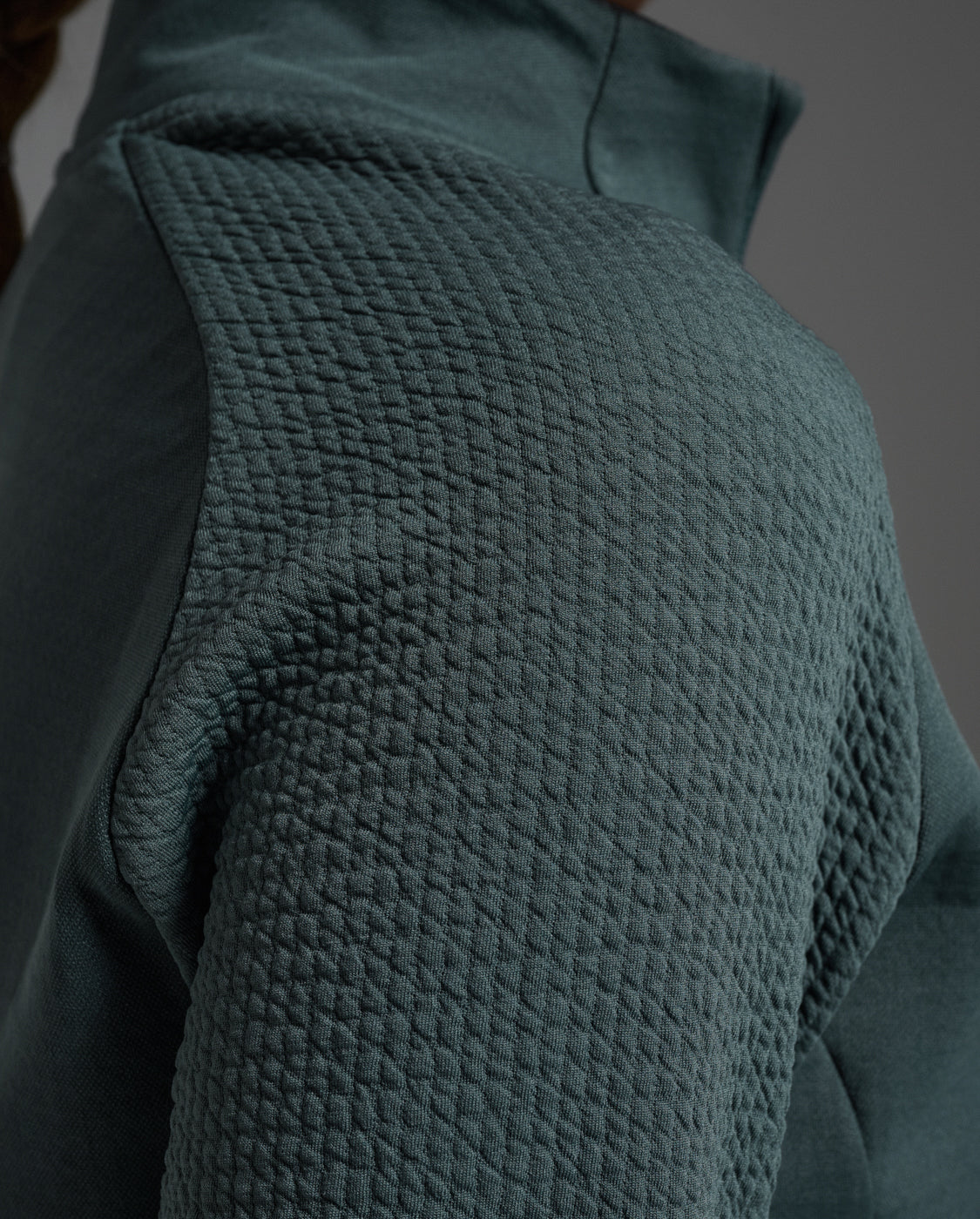 W Ignition Hyper-Haptic 1/4 Zip 女士 雙層舒適保暖機能短拉鍊長袖上衣 | 灰