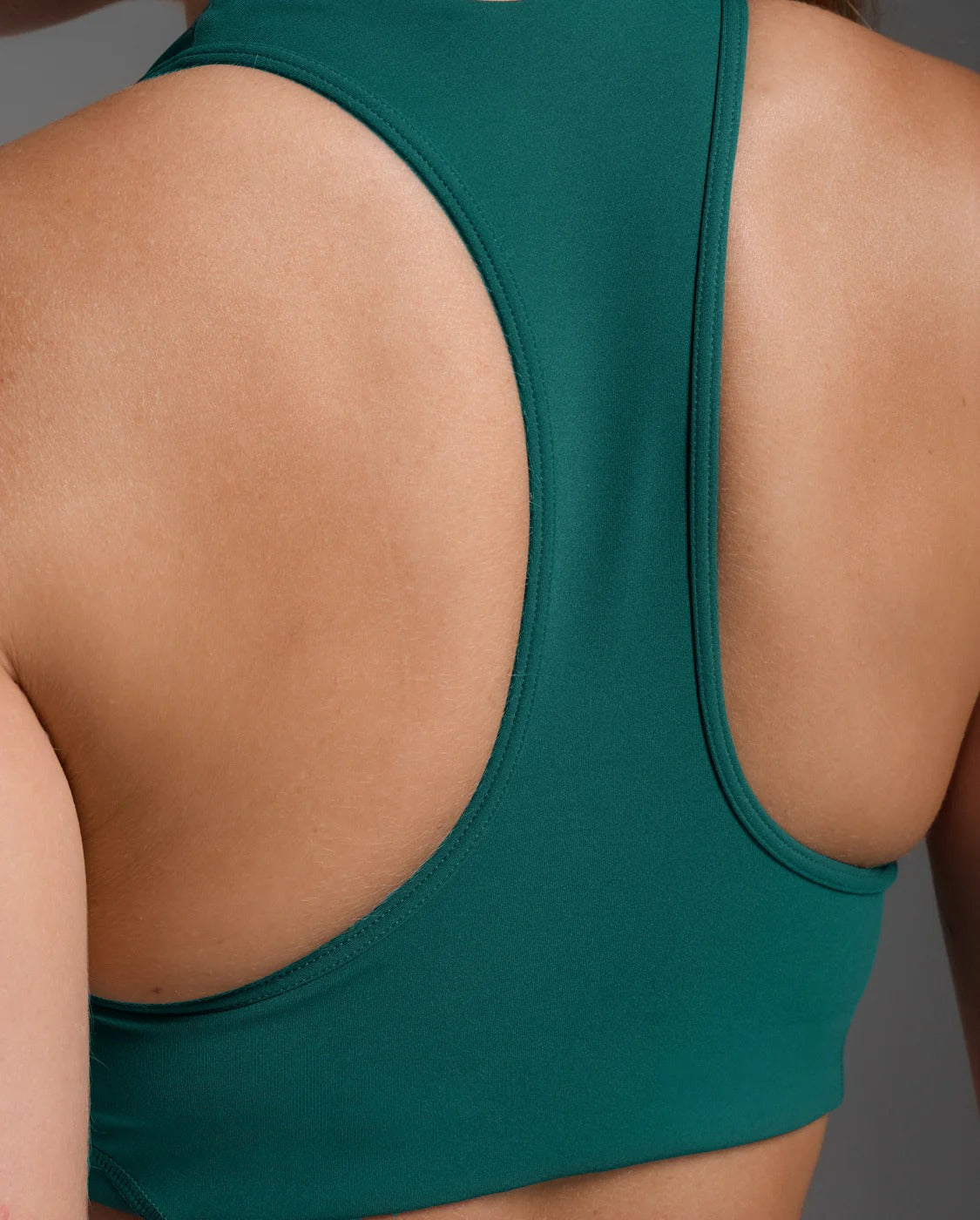 W Form Racerback Medium Impact Bra 女士 吸濕排汗工字背中度支撐U型運動內衣|森林綠