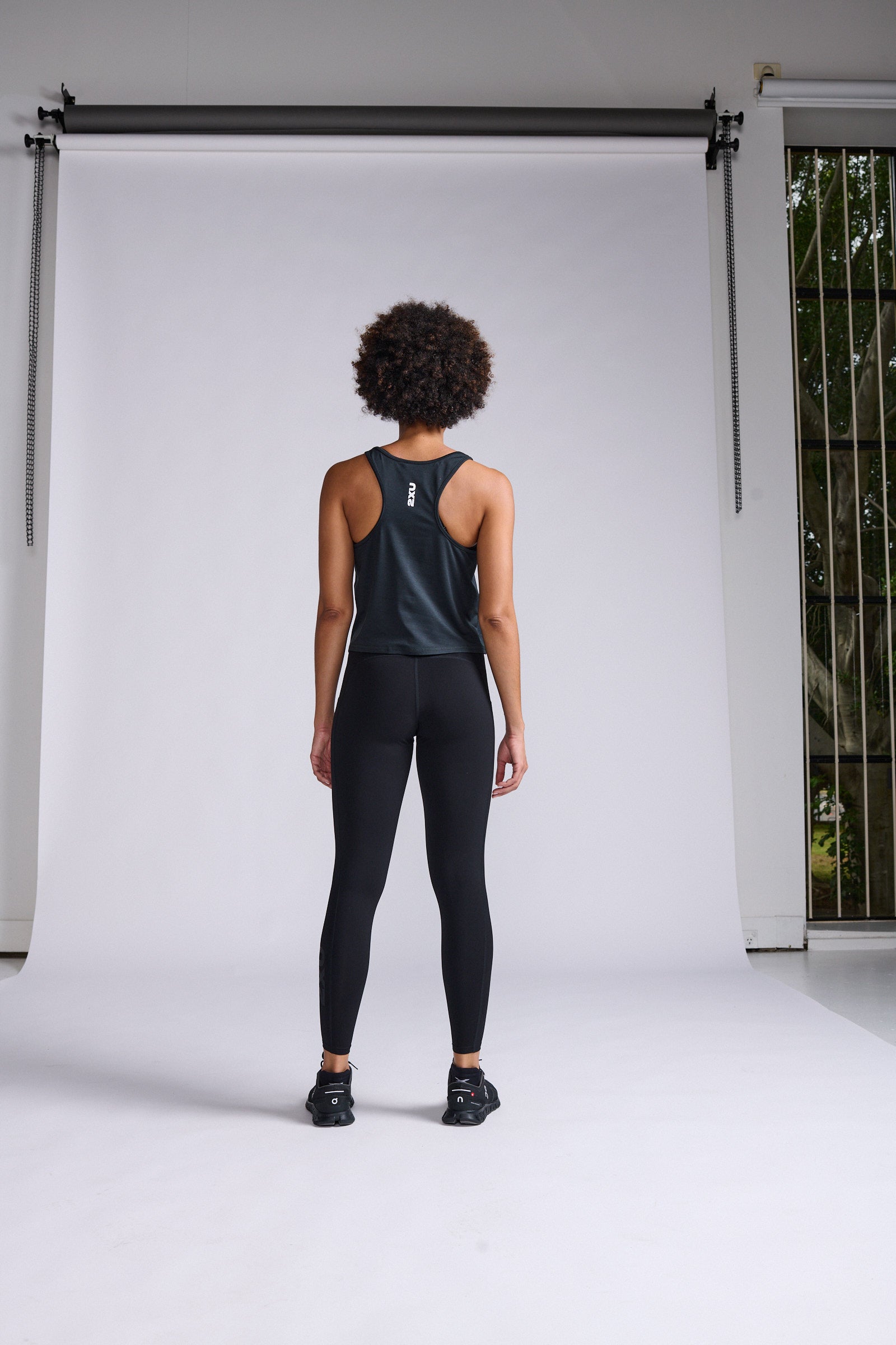 Form Soft Jersey Crop Tank 女士 排汗短版運動背心|黑