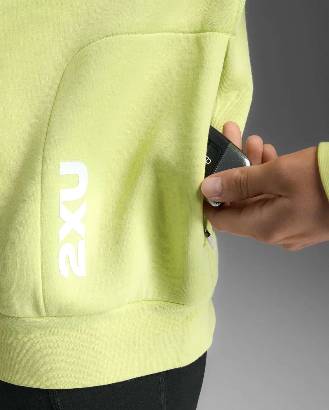 W Form Smooth Spacer 1/2 Zip 女士 修身順滑半拉鍊保暖長袖上衣|檸檬綠