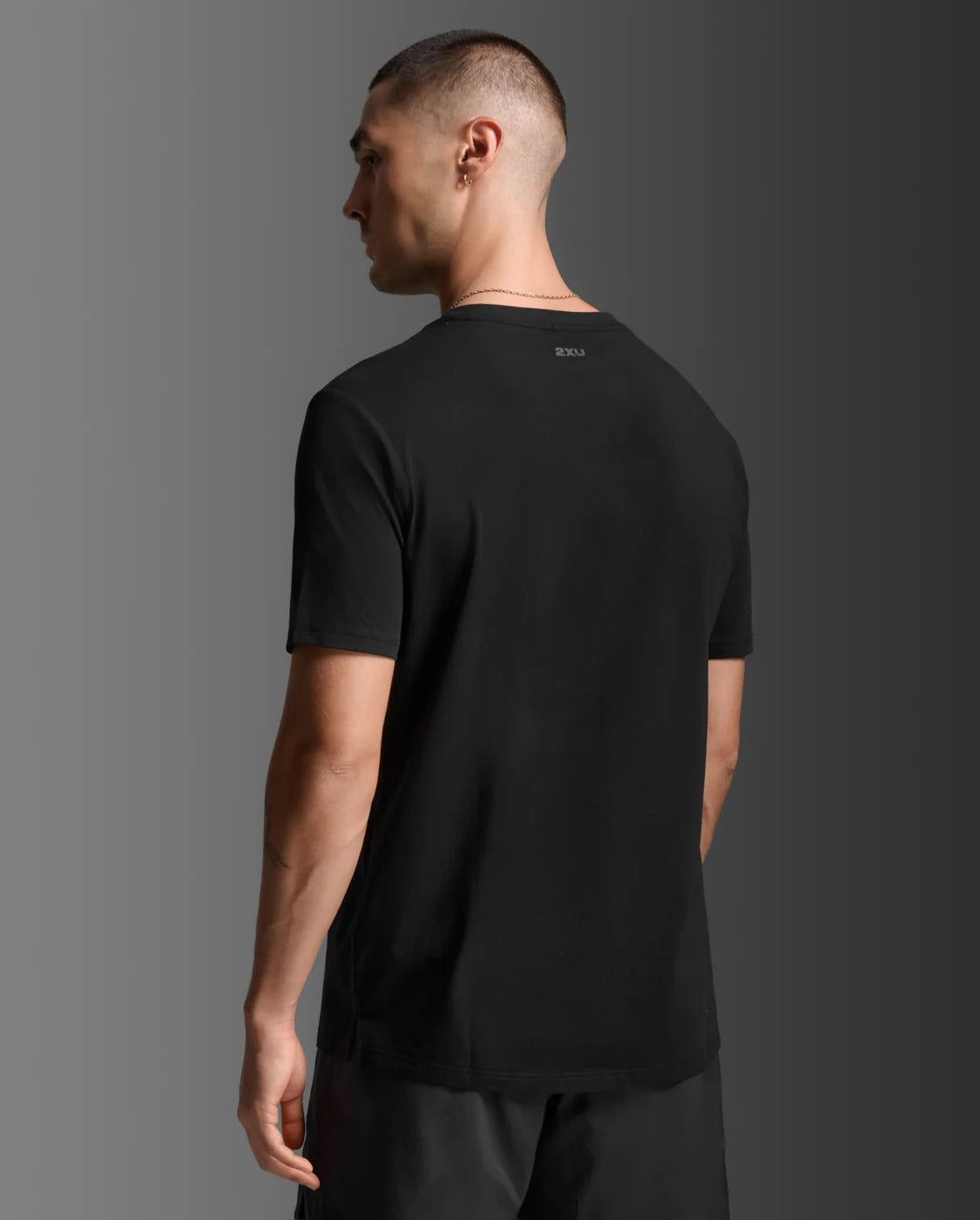 M Motion Cotton Flex Tee 男士 挑戰者棉感吸汗乾爽短袖運動T恤|黑