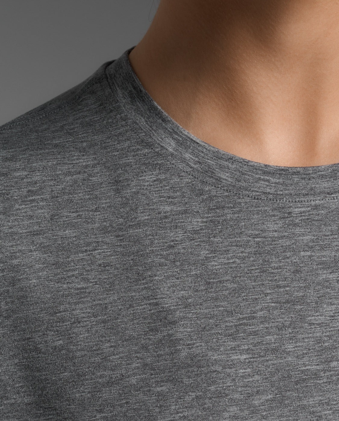 W Form Soft Jersey Crop Tee 女士 棉感舒適排汗短版短袖上衣|灰