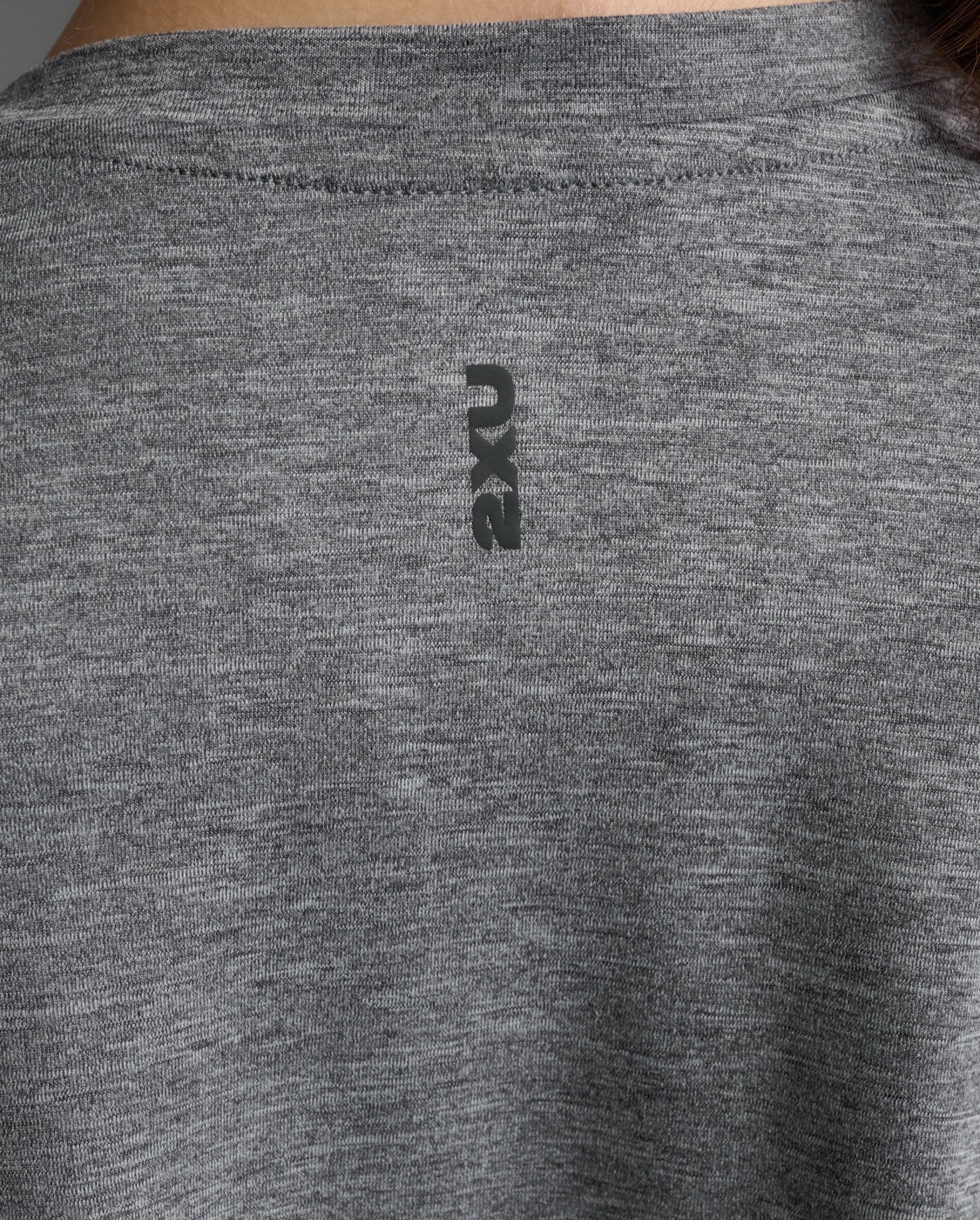 W Form Soft Jersey Crop Tee 女士 棉感舒適排汗短版短袖上衣|灰