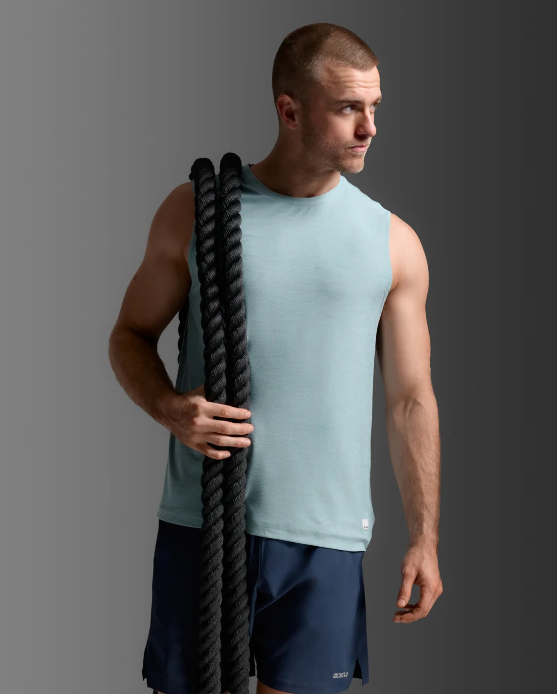 Signature Soft Jersey Tank for Men - High-Elasticity, Comfortable, Durable Cotton Sports Vest | Sky Blue