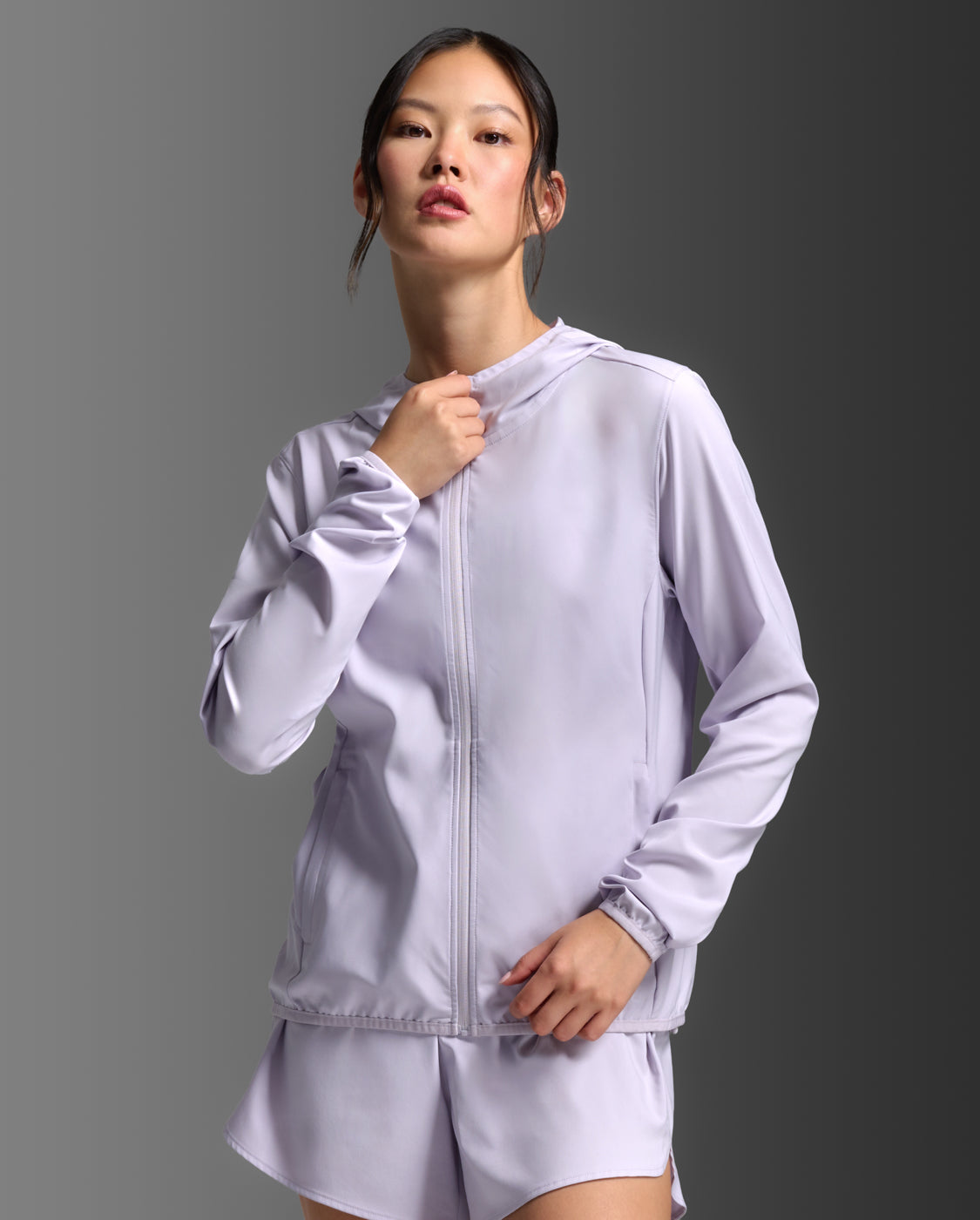 W Aero Jacket 女士 暢跑防風防潑水涼感機能外套 | 淺紫