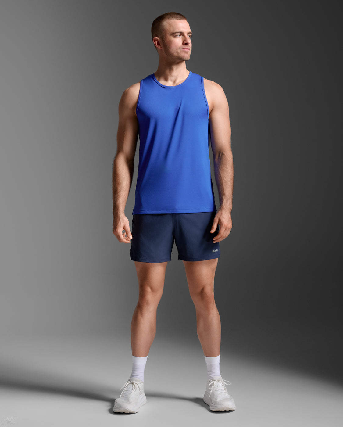 M Aero Tank 男士 暢跑輕盈吸濕排汗運動背心 | 寶藍
