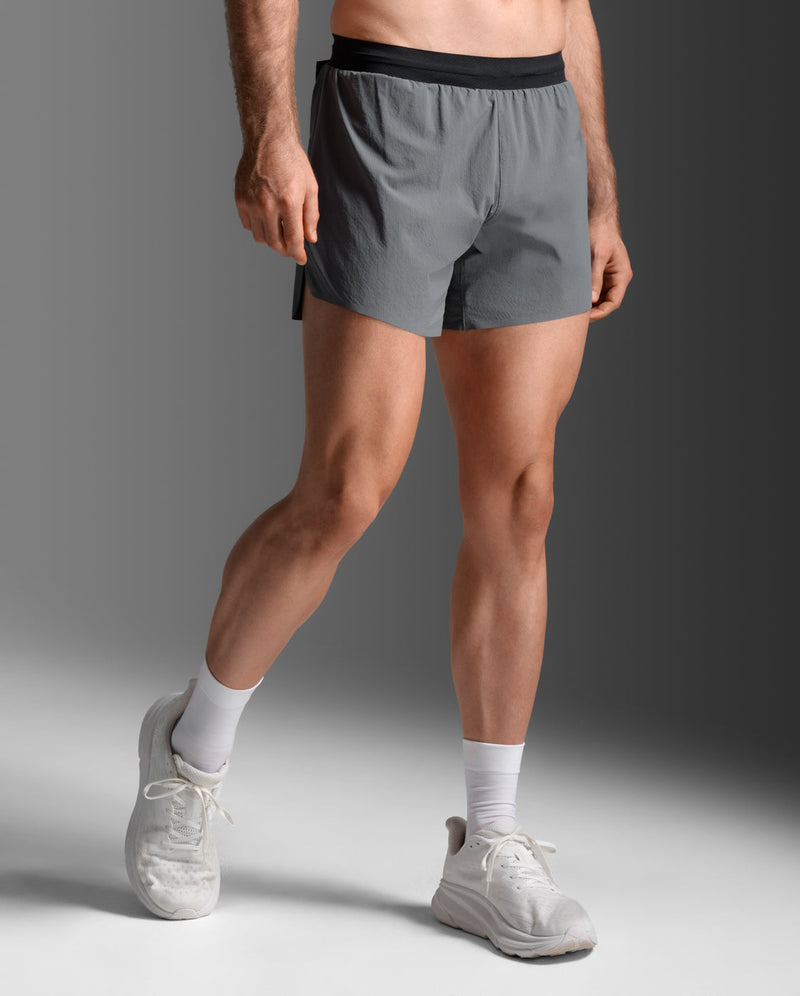Light Speed ​​Stash 5 Inch Shorts for Men | Dark Gray