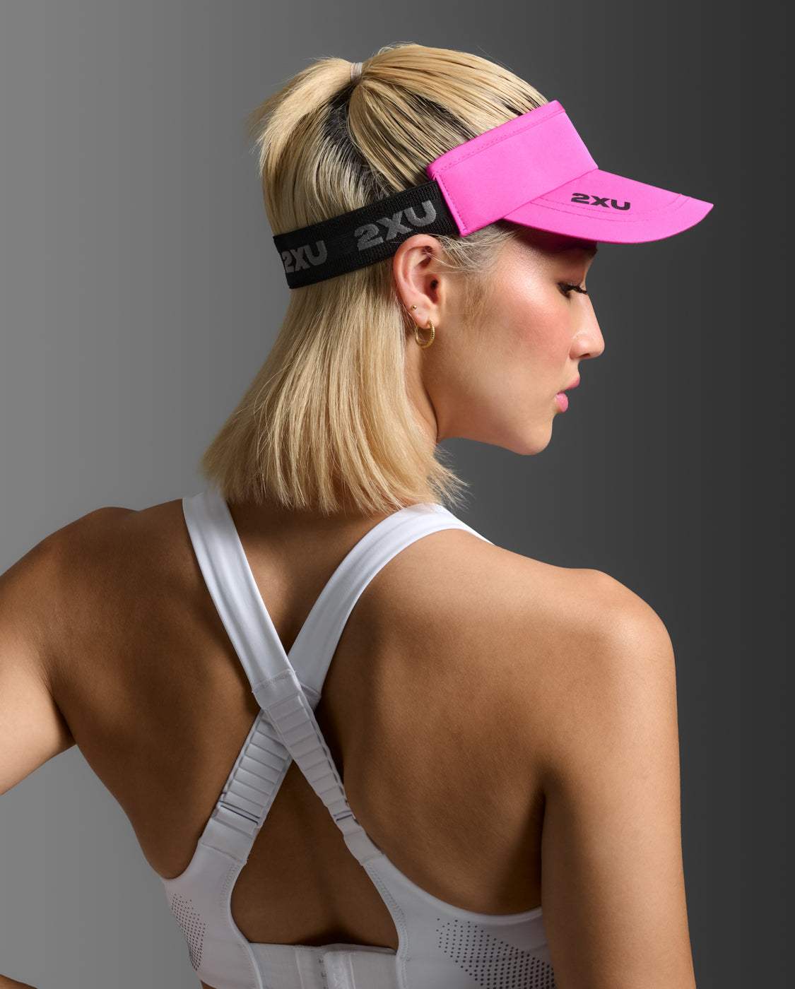U Performance Visor 中性 輕量速乾機能運動遮陽帽｜桃紅