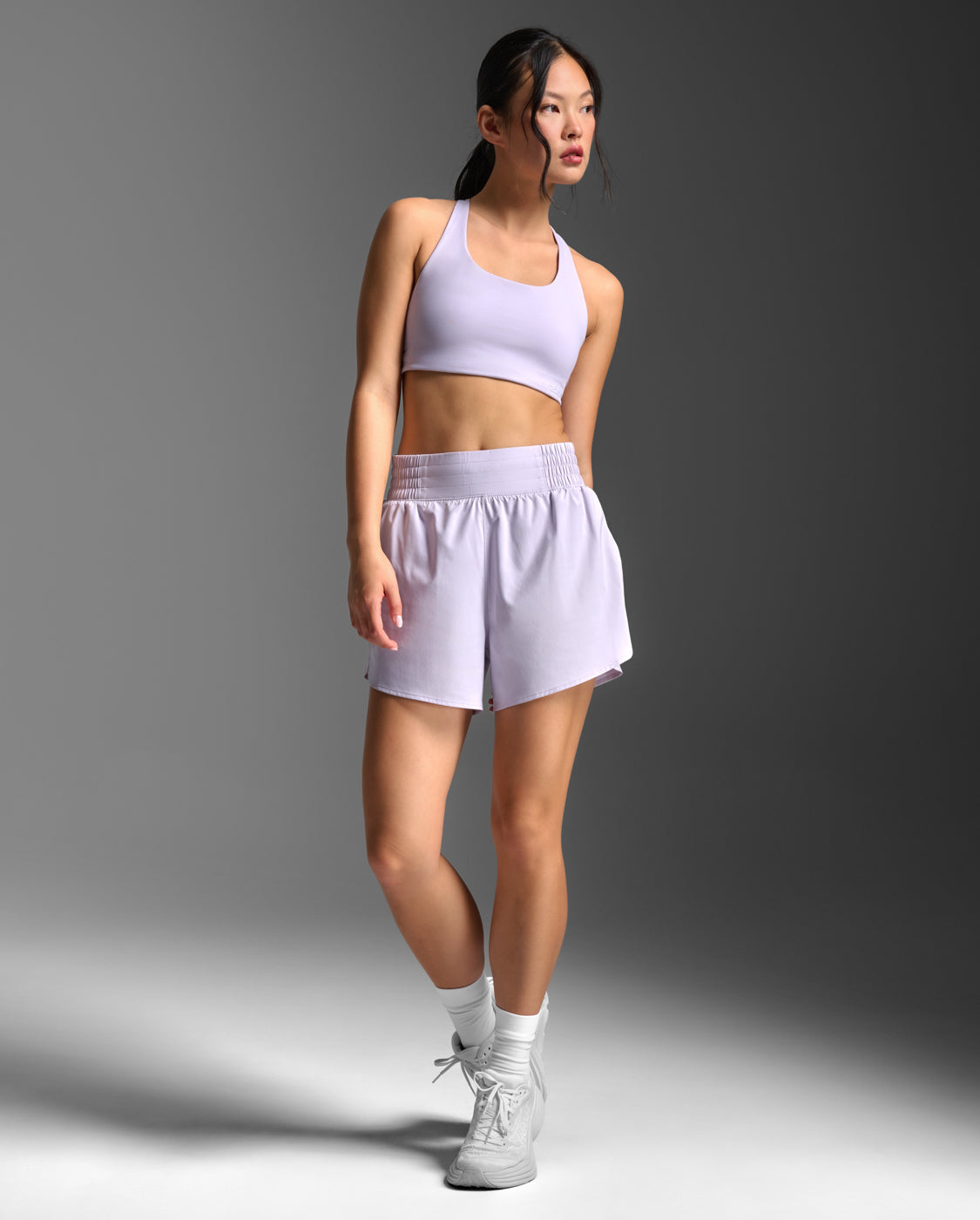 W Aero Hi-Rise 4 Inch Shorts 女士 暢跑輕盈高腰4吋舒適機能運動短褲｜淺紫