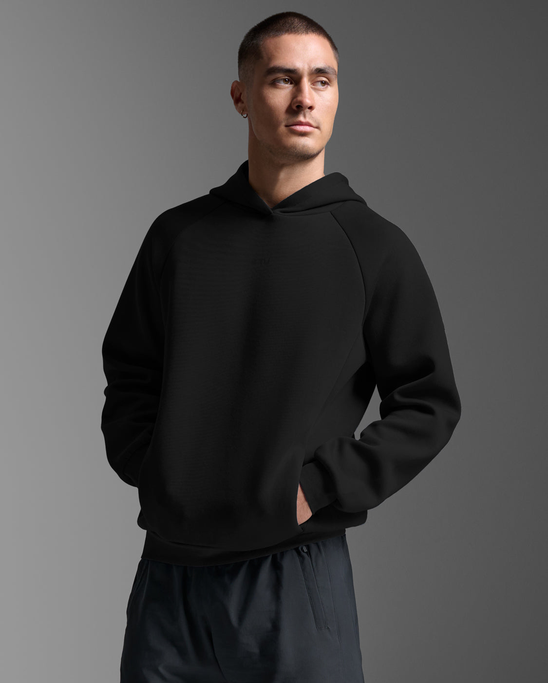 M Motion Smooth Spacer Hoodie 男士 挑戰者輕盈速乾排汗保暖連帽上衣｜黑
