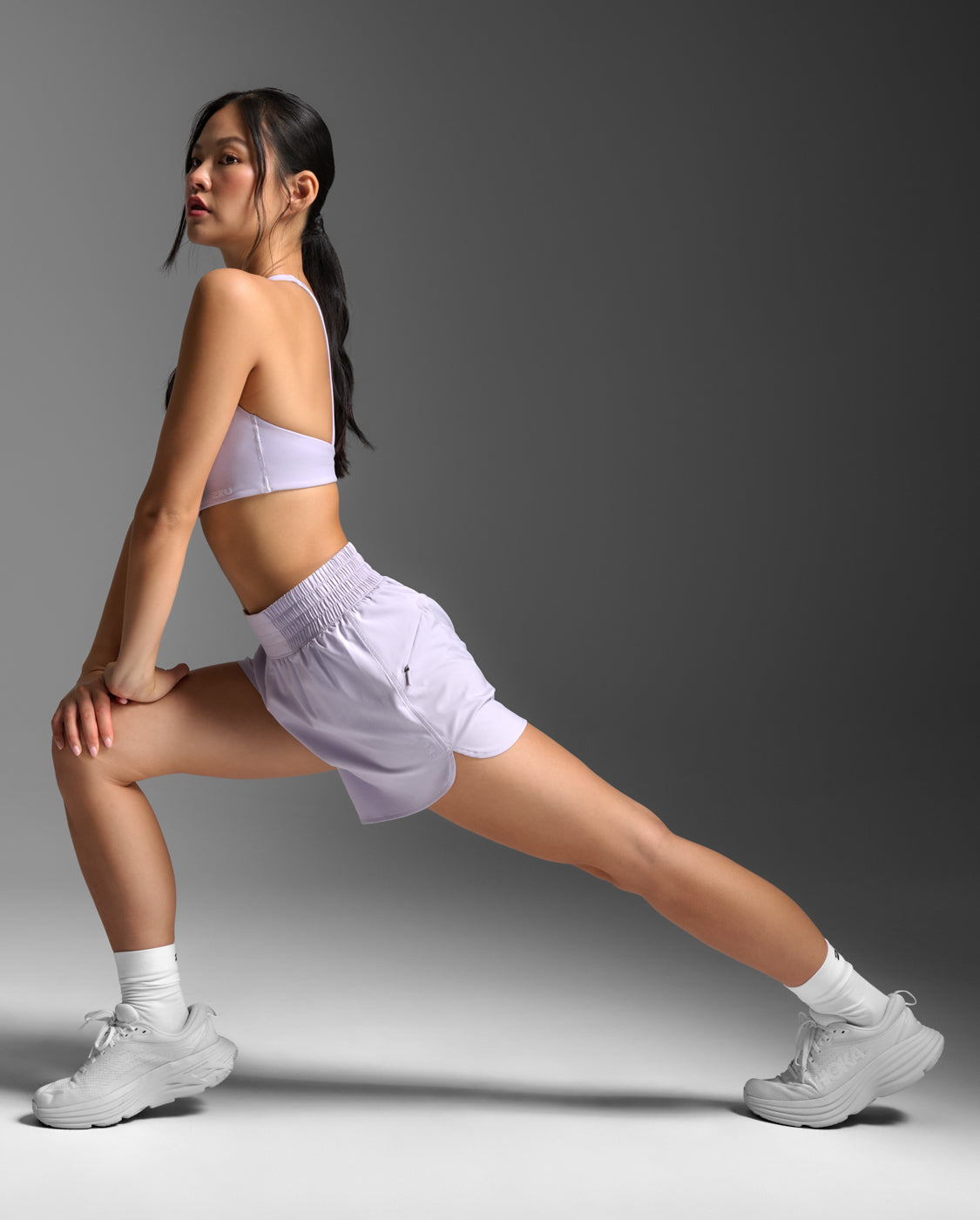 W Aero Hi-Rise 4 Inch Shorts 女士 暢跑輕盈高腰4吋舒適機能運動短褲｜淺紫