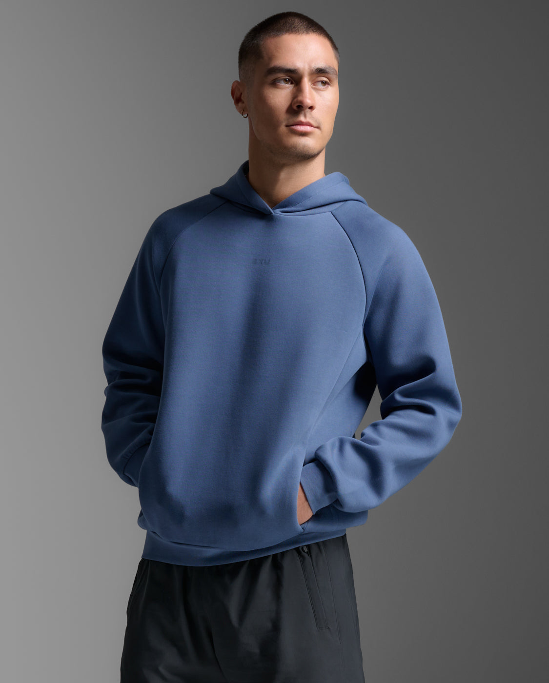 M Motion Smooth Spacer Hoodie 男士 挑戰者輕盈速乾排汗保暖連帽上衣｜藍