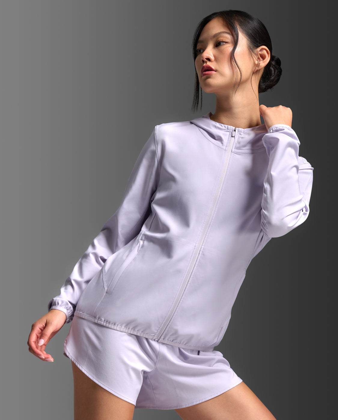 W Aero Jacket 女士 暢跑防風防潑水涼感機能外套 | 淺紫