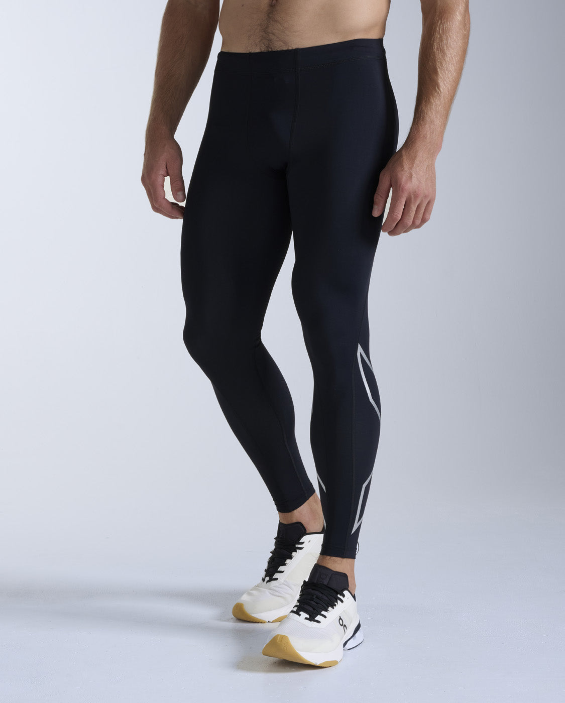 Core Compression Tights 男士 壓縮長褲｜黑/銀