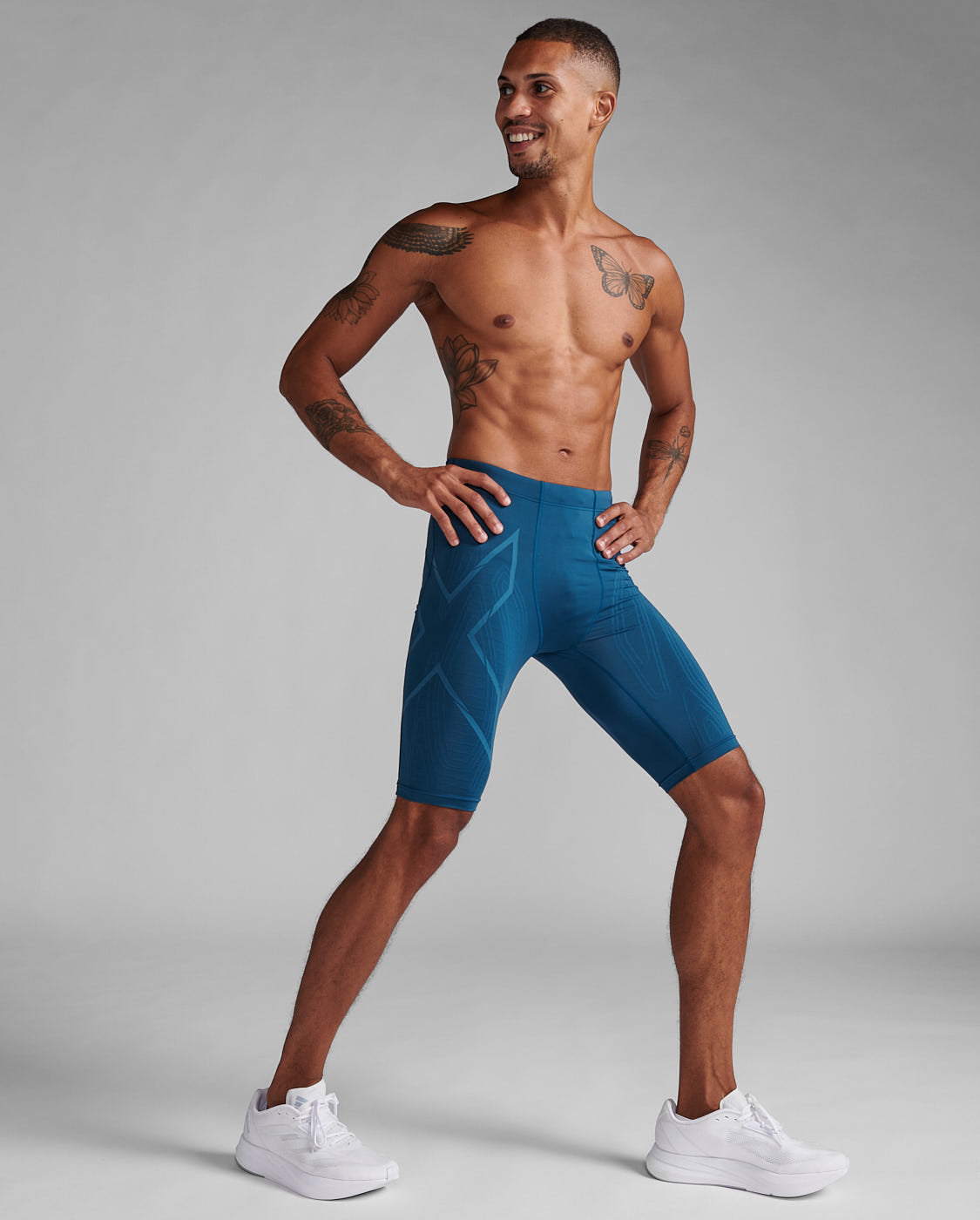 Light Speed Compression Shorts 男士 輕盈奔馳MCS壓縮短褲｜藍