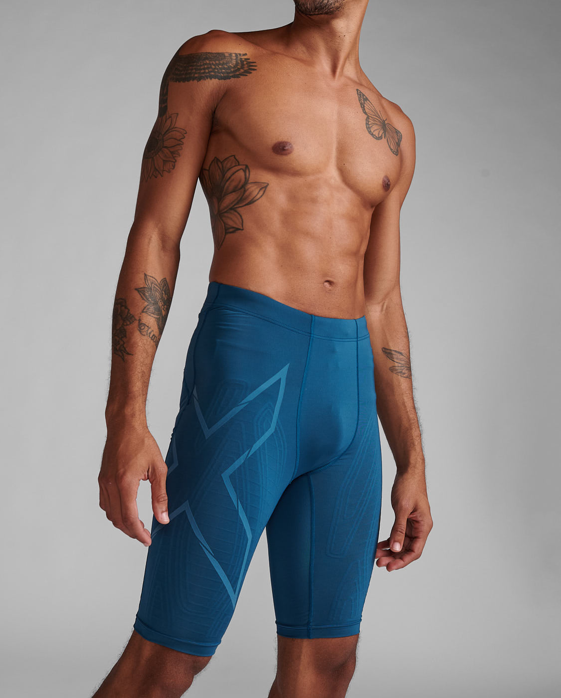Light Speed Compression Shorts 男士 MCS壓縮短褲｜藍