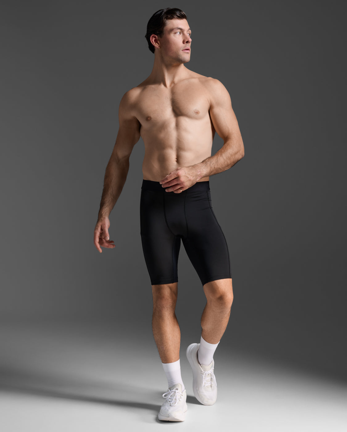 M Base Layer Compression Shorts 男士 基礎款內搭輕盈快乾壓縮短褲｜黑