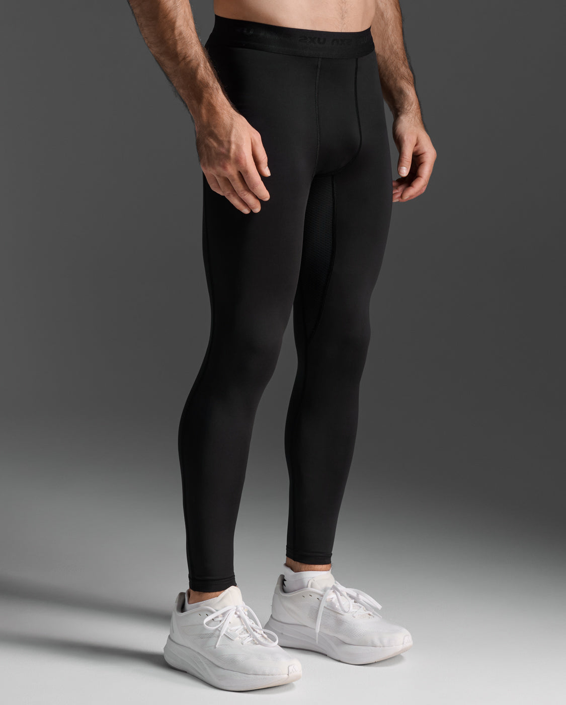 M Base Layer Compression Tights 男士 全長舒適涼感基礎款內搭壓縮褲｜黑