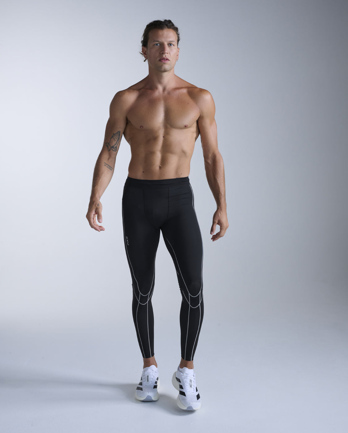 Light Speed Kinesis Compression Tights 男士 MCS壓縮長褲｜黑/白