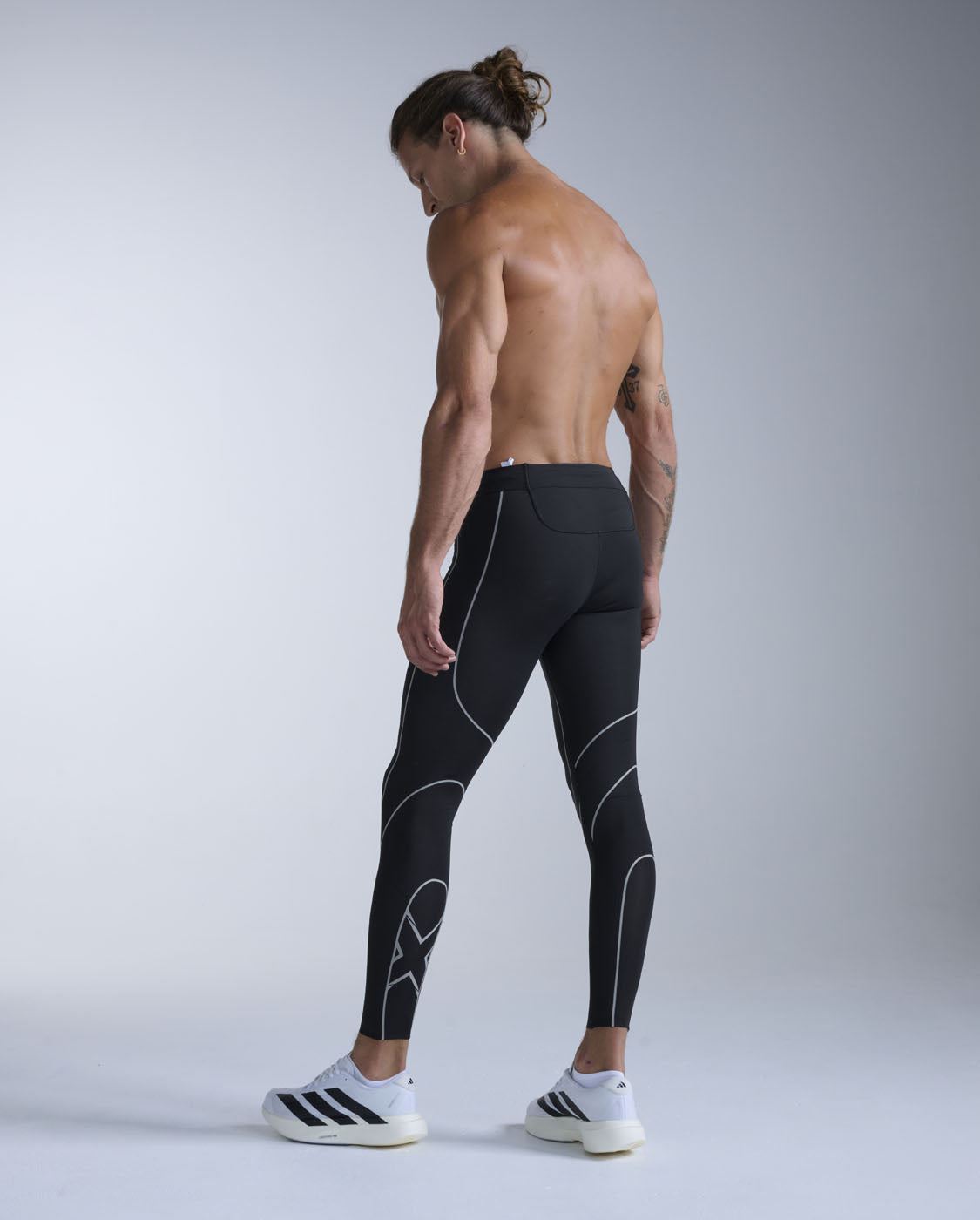 Light Speed Kinesis Compression Tights 男士 MCS壓縮長褲｜黑/白