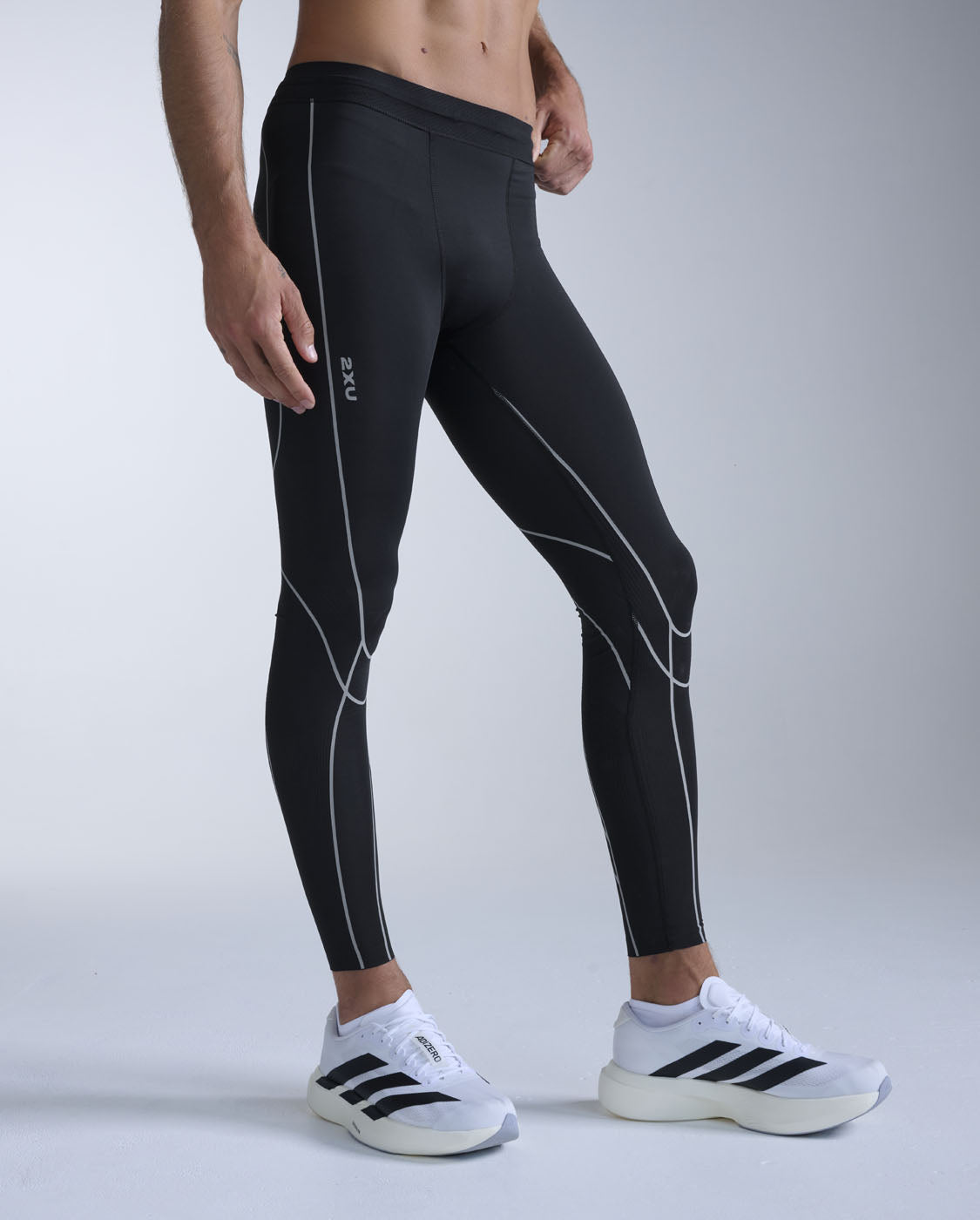 Light Speed Kinesis Compression Tights 男士 MCS壓縮長褲｜黑/白