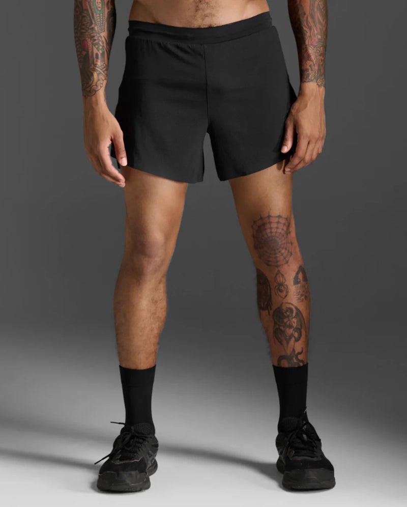 Light Speed ​​Stash 5 Inch Shorts for Men | Black