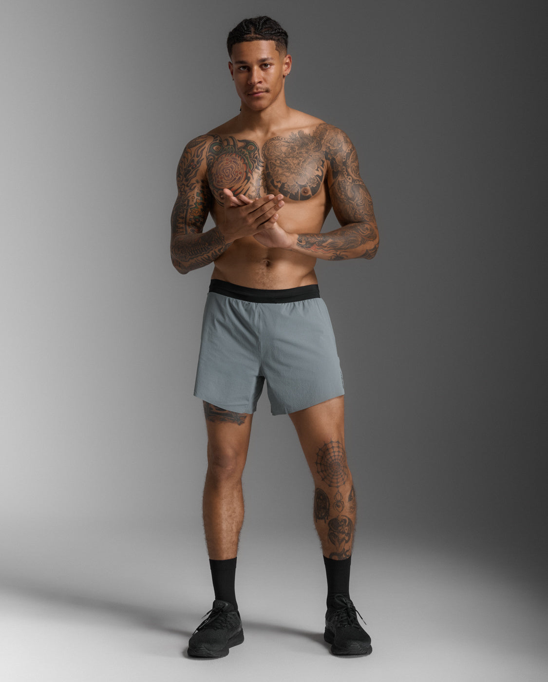 Light Speed Stash 5 Inch Short 男士 輕盈奔馳5吋收納訓練運動短褲｜淺灰