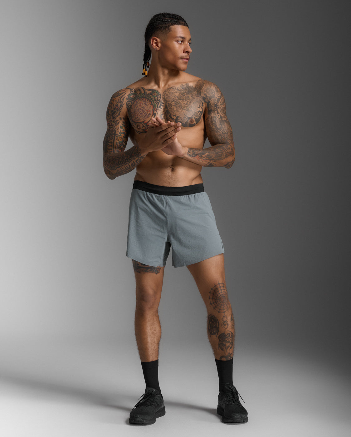 Light Speed Stash 5 Inch Short 男士 輕盈奔馳5吋收納訓練運動短褲｜淺灰