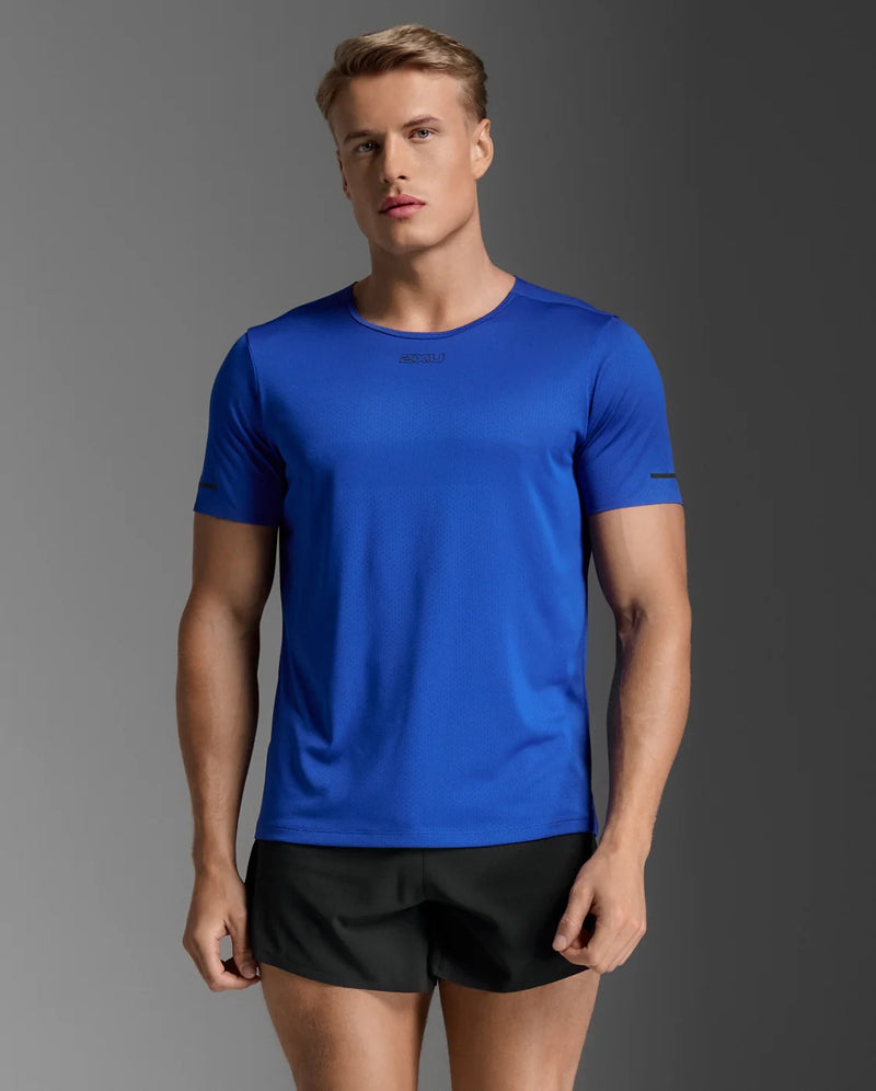 Light Speed ​​Tech Tee Men's Short-Sleeve Lightweight Mercedes-Benz High-End Sports Technology T-Shirt | Royal Blue 