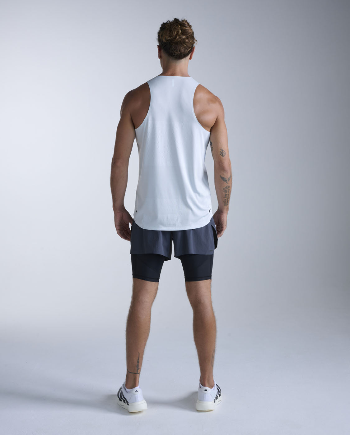 Light Speed Tech Singlet 男士 輕盈奔馳快乾運動背心｜天藍
