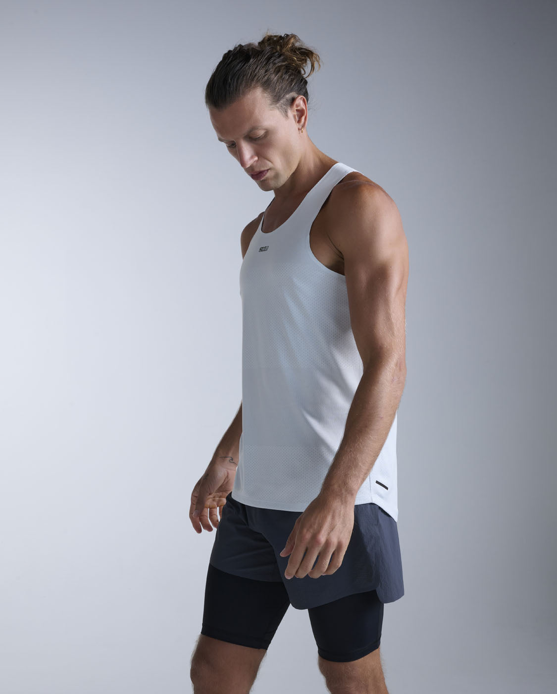 Light Speed Tech Singlet 男士 輕盈奔馳快乾運動背心｜天藍