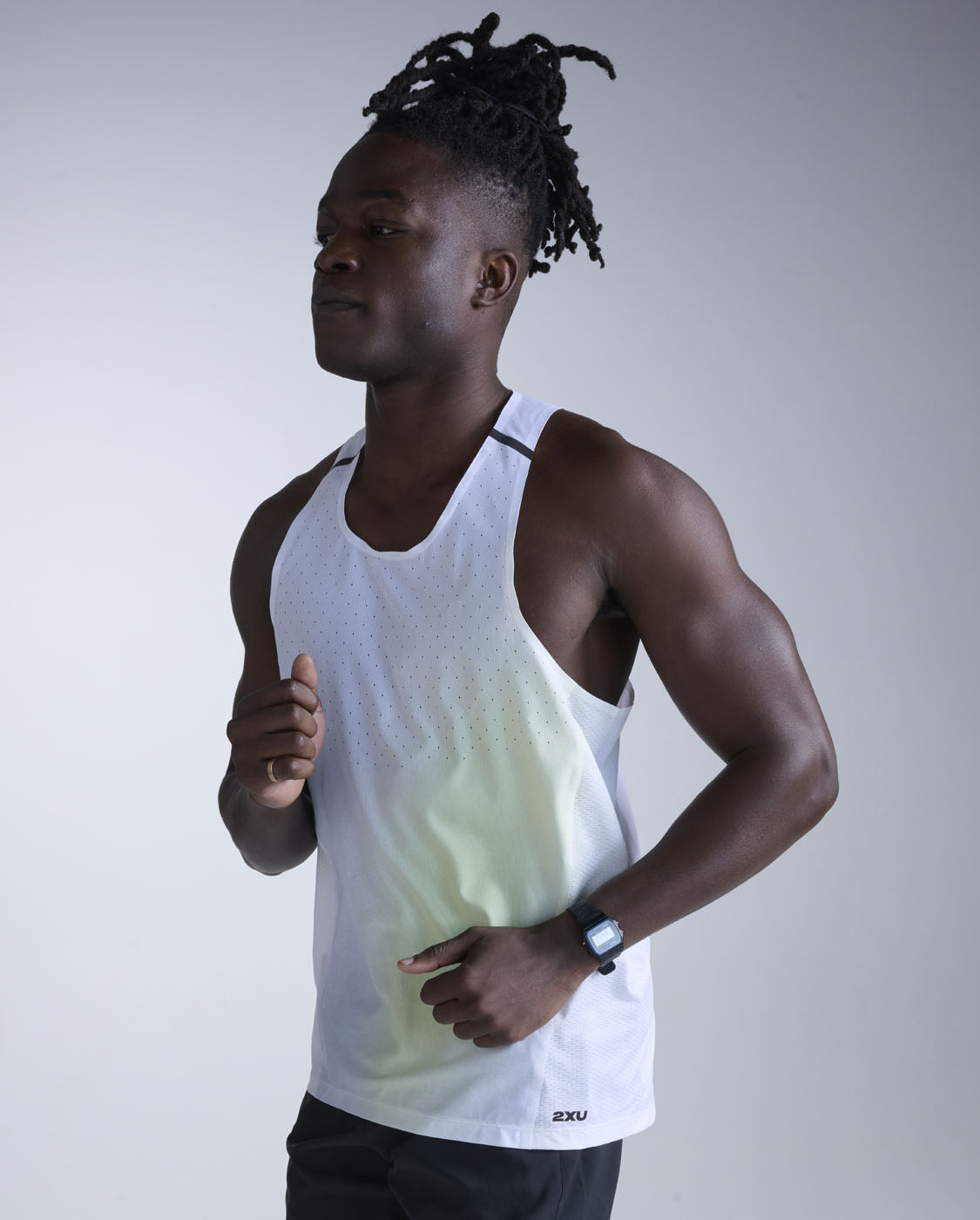 Light Speed React Singlet 男士 輕盈奔馳進階乾爽科技運動背心｜抹茶色