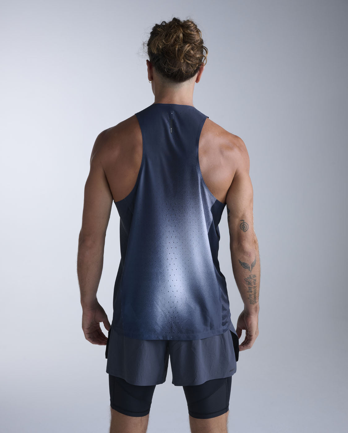 Light Speed ​​React Singlet Men's Lightweight, Advanced Dry Technology Sports Vest | Gradient Purple
