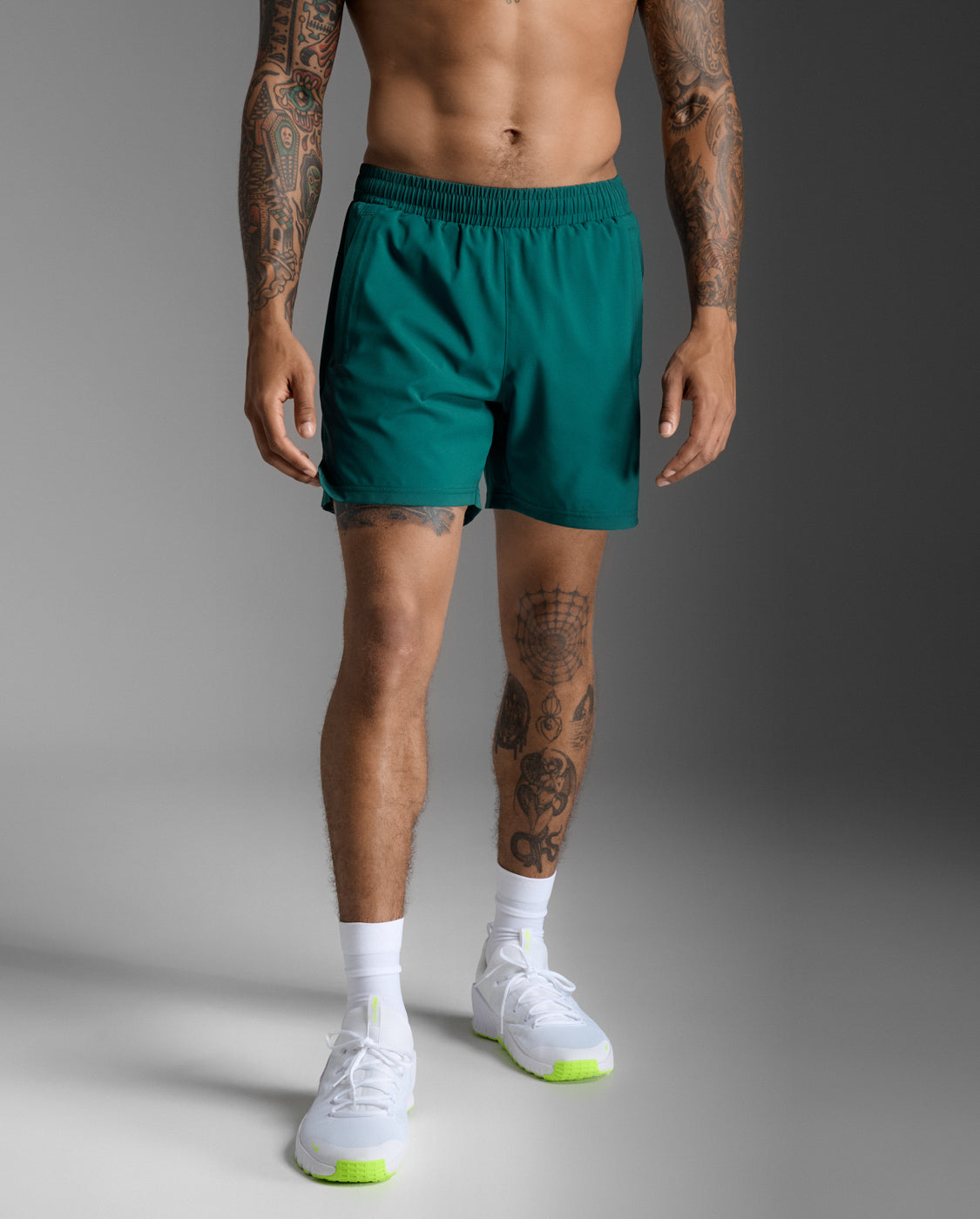 Motion 5 Inch Shorts Men's Challenger Lightweight Quick-Drying 5-Inch Functional Sports Shorts | Green
