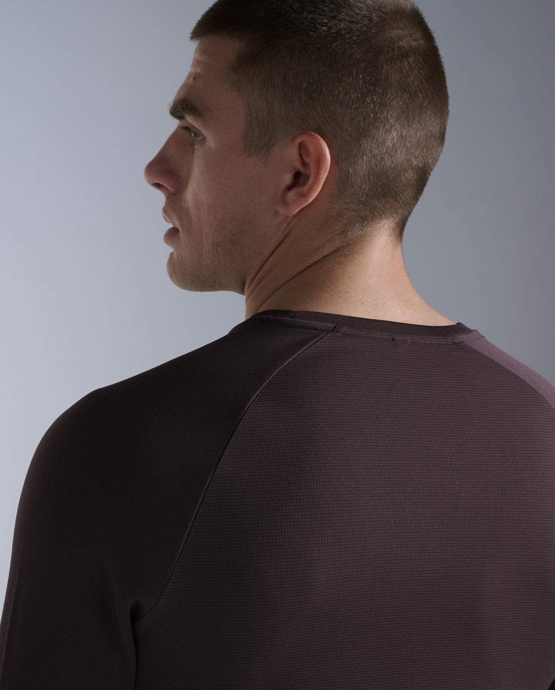 Aero Mesh Long Sleeve 男士 運動長袖上衣｜樹皮棕