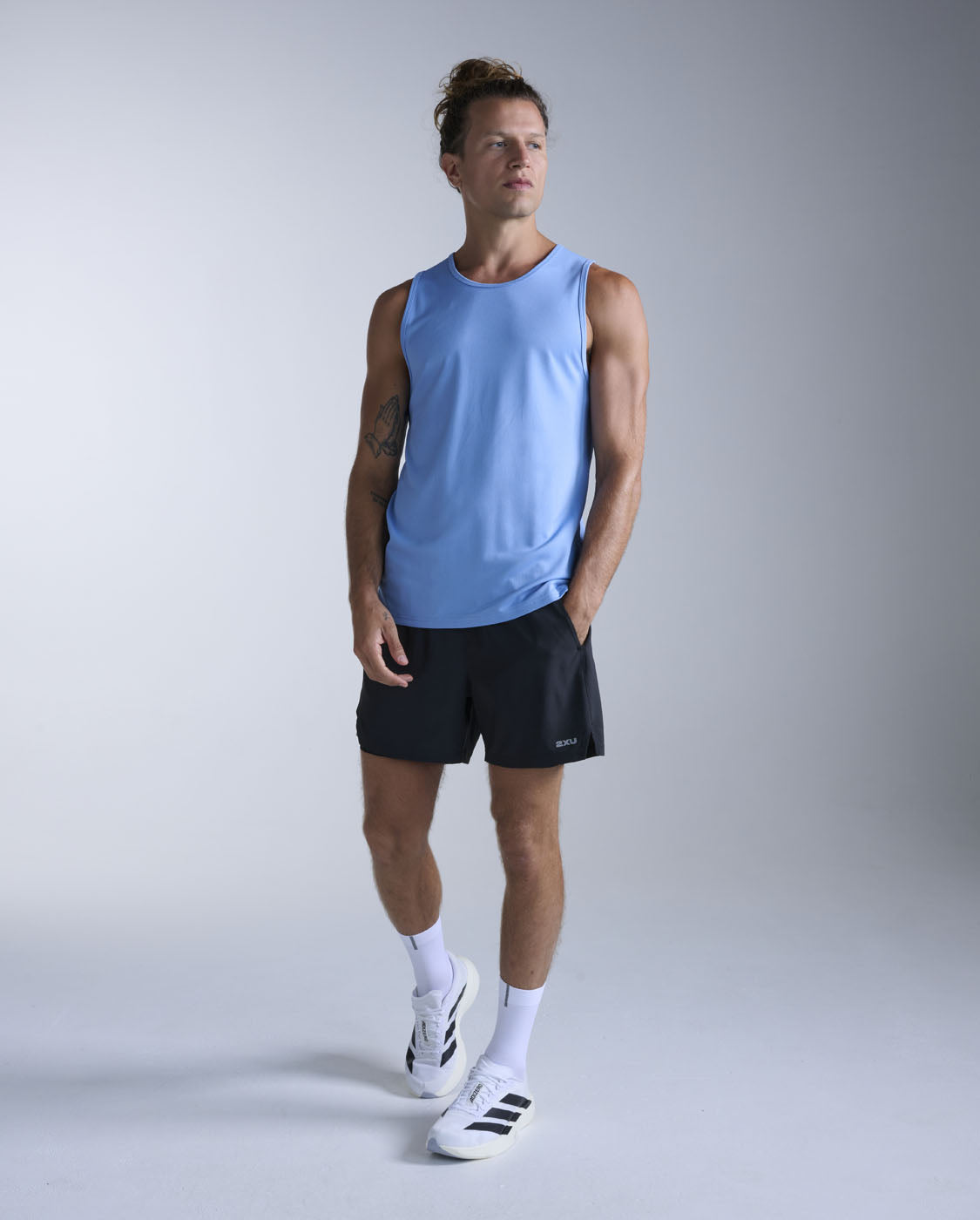 Aero Tank Men's Lightweight, Moisture-Wicking Sports Vest | Sky Blue