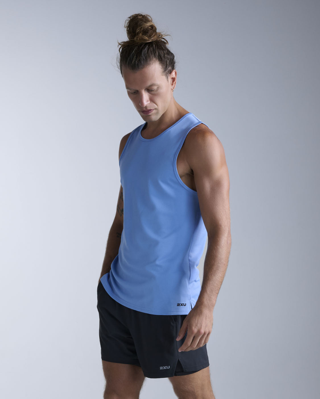 Aero Tank Men's Lightweight, Moisture-Wicking Sports Vest | Sky Blue