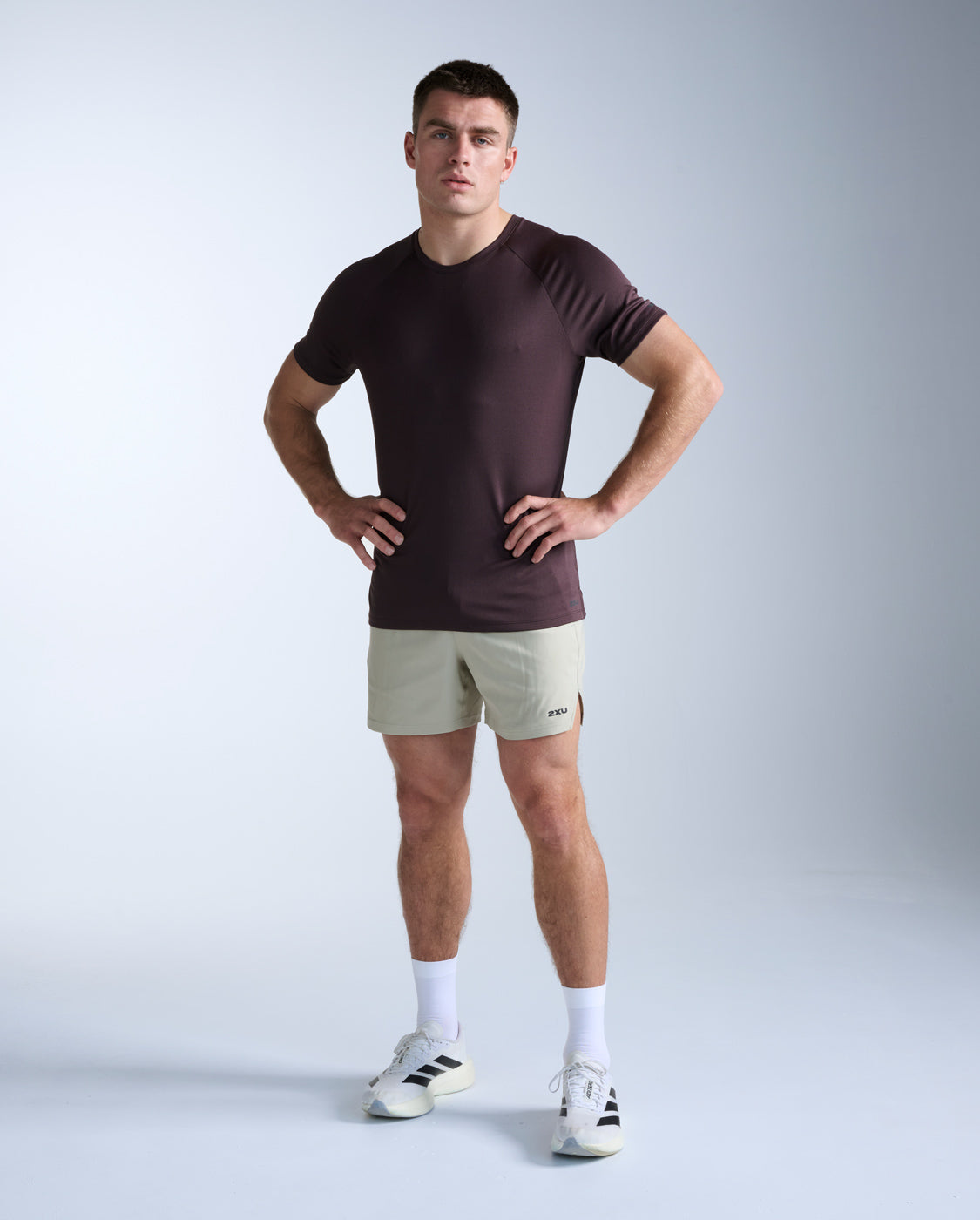 Aero Mesh Tee 男士 運動短袖上衣｜樹皮棕