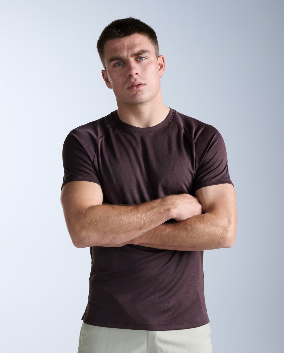 Aero Mesh Tee 男士 運動短袖上衣｜樹皮棕