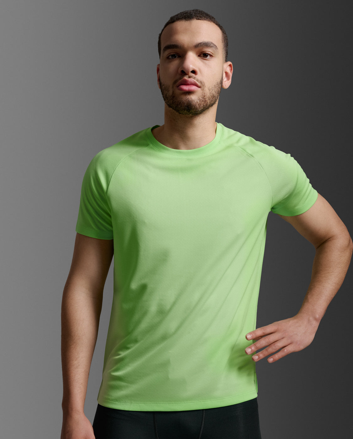 Aero Mesh Tee 男士 運動短袖上衣｜螢光綠
