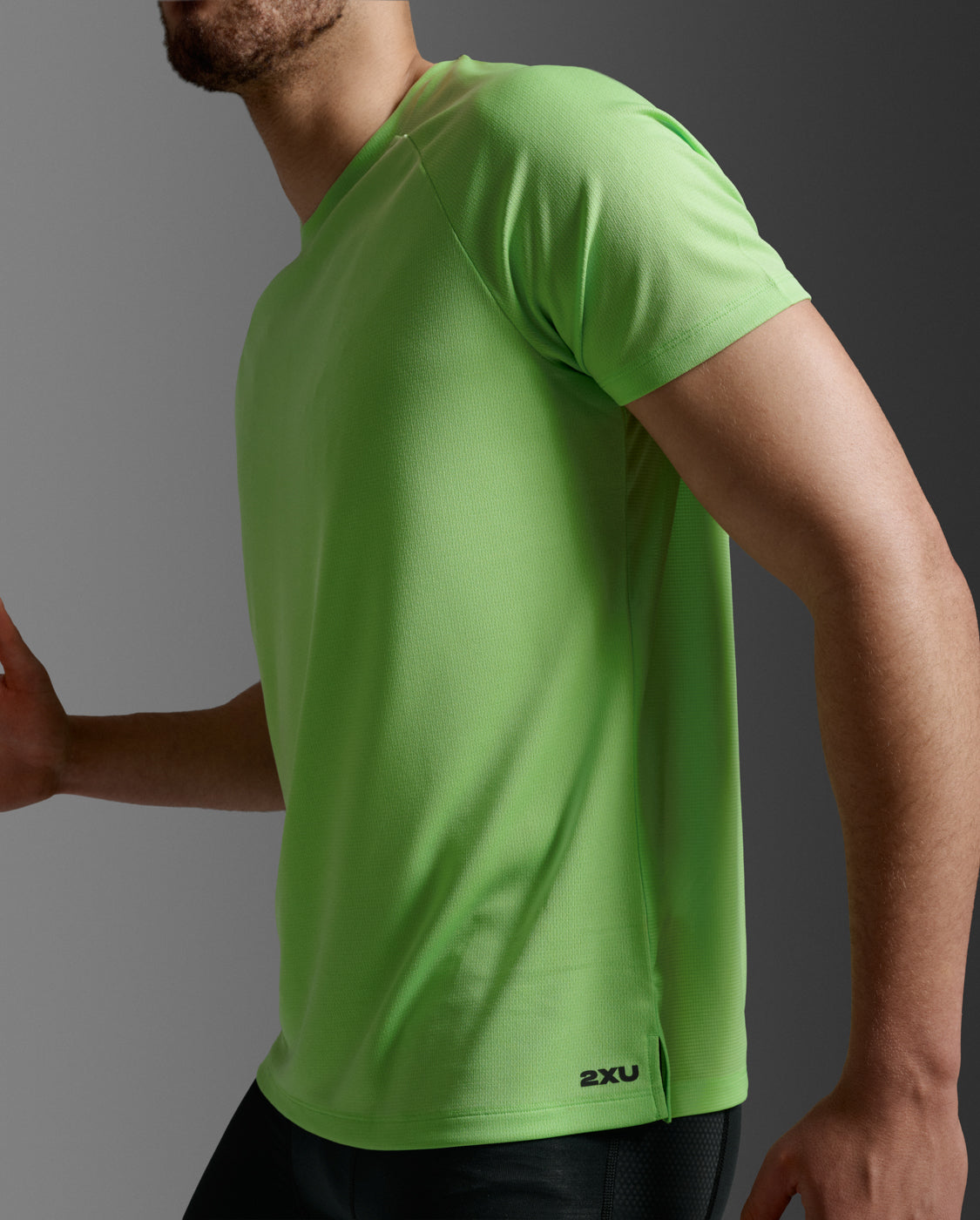 Aero Mesh Tee 男士 運動短袖上衣｜螢光綠