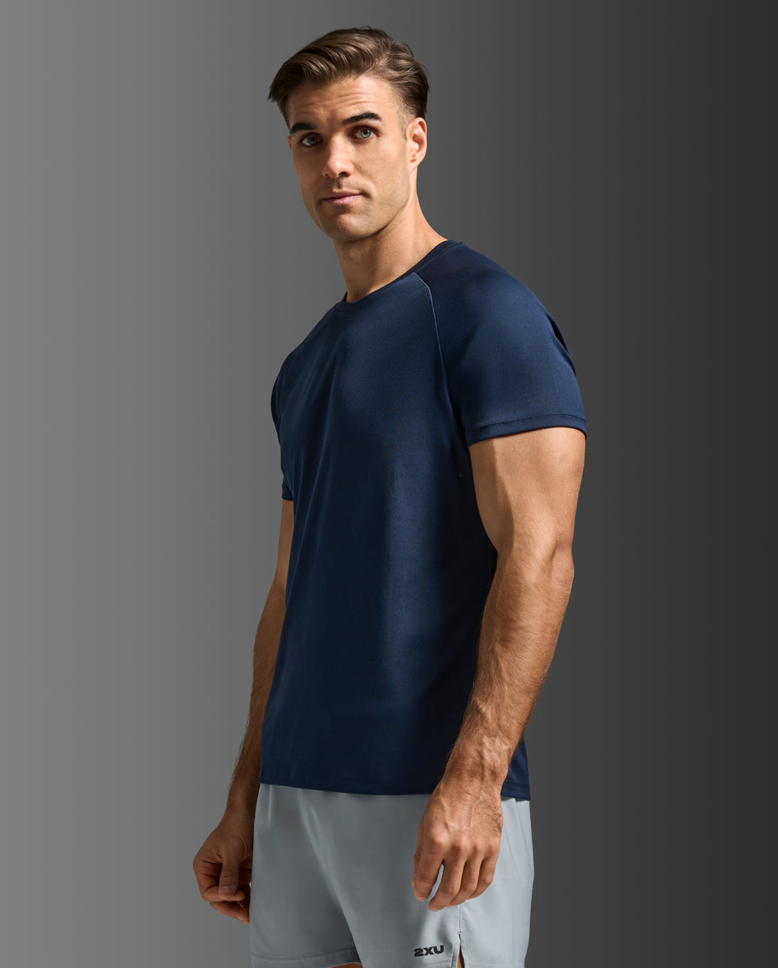 Aero Mesh Tee 男士 運動短袖上衣｜深藍