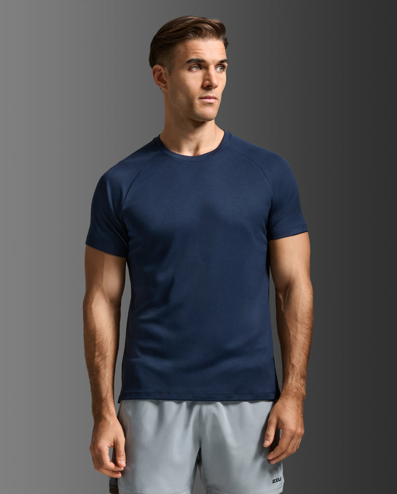 Aero Mesh Tee 男士 運動短袖上衣｜深藍