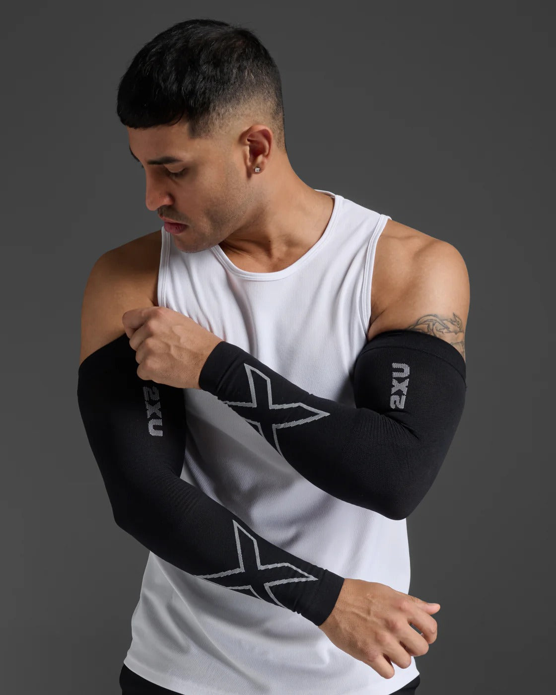 U Flex Compression Arm Sleeves 中性 運動後恢復壓縮臂套(一雙)｜黑