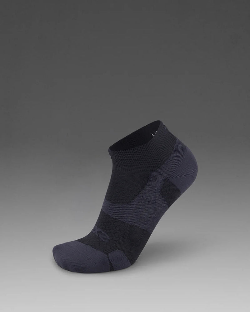 Vectr Light Cushion 1/4 Crew Compression Socks, Neutral Lightweight Arch Support Cushioning 1/4" Sports Compression Socks | Black