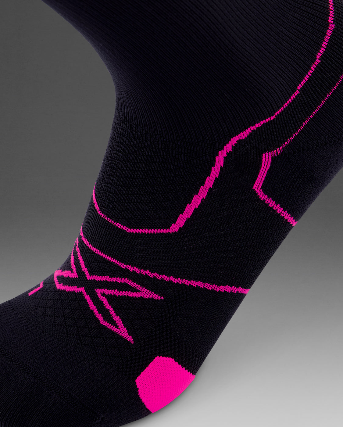 Vectr Cushion Crew Socks 中性 中筒襪｜桃紅/黑