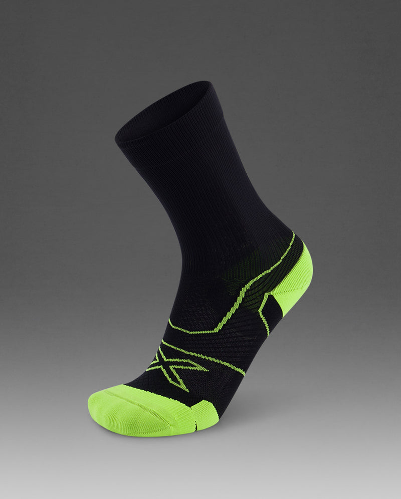 Vectr Cushion Crew Socks 中性 中筒襪｜螢光黃