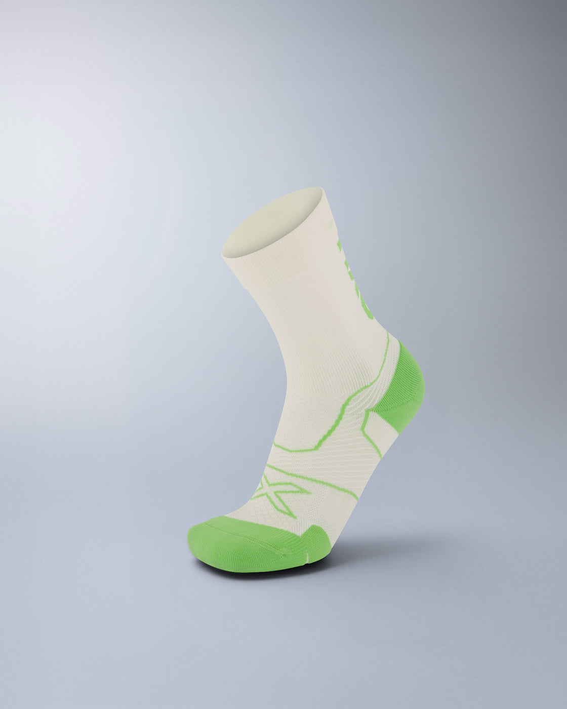 Vectr Cushion Crew Socks 中性 中筒襪｜米白/綠